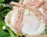 細切ハムのハムエッグ&ベビーリーフサラダ作り方4写真