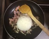 超簡単☆濃厚チーズのカルボナーラ炒飯♫作り方6写真
