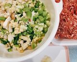 冷蔵庫の残り物で！ひき肉のレタス包み作り方4写真
