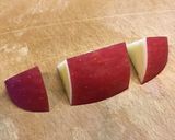 りんご飾り切り＊ラブレター作り方3写真