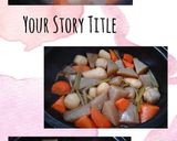 定番材料煮物(里芋・蒟蒻・人参・薩摩芋茎作り方15写真