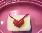 りんご飾り切り＊ラブレター作り方11写真