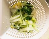 白菜とカリカリジャコ&油揚げのサラダ作り方3写真