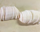 薄切り蓮根と牛肉の甘辛炒め作り方1写真