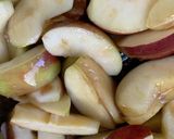 おやつの素カラメルリンゴの生クリーム添え作り方6写真