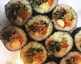 巻き簀が無くてもＯＫ！簡単キンパ作り方15写真