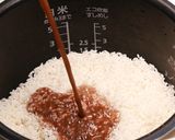 小豆の煮汁で～簡単お赤飯風～作り方3写真
