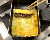 鶏そぼろ入り卵焼き作り方2写真