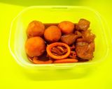 1つの煮汁で3種のイカとホタテと蒟蒻料理作り方6写真