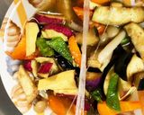全てレンジ肉なしなすのオイ生姜春雨炒め煮作り方14写真