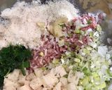 蓮根肉団子とナスの味噌炒め作り方1写真