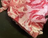 きのこたっぷりの肉炒め作り方1写真