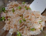 ごま油 香る 鮭と枝豆のおにぎり♪作り方4写真