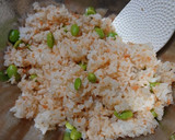ごま油 香る 鮭と枝豆のおにぎり♪作り方4写真