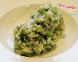 ご飯で♡かぶの葉としらすの豆乳リゾット作り方4写真