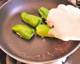 余り餃子あん★ピーマン肉詰め★ポン酢かけ作り方3写真