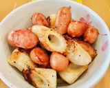 簡単お弁当☆ウインナーのマーガリン焼き♪作り方9写真