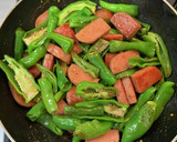 スパムとししとうの甘辛中華風炒め作り方4写真