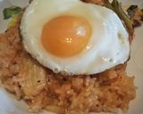 簡単♪キムチチャーハン目玉焼きのせ作り方5写真