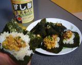 シンプルに納豆巻き☆でも中華風作り方4写真