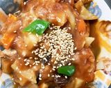 レンジ簡単デミグラ&豚こまのせドーム蒸し作り方19写真