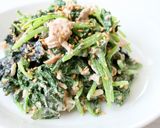 大根のつまみ菜で【摘み菜のごま海苔サラダ作り方5写真