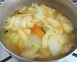 南瓜・白菜の味噌汁♪作り方3写真