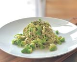 【豆腐皮】アボカドの豆乳クリームパスタ作り方3写真