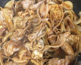 生姜焼き用豚ロースと玉ねぎの味噌炒め作り方4写真