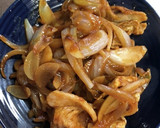 生姜焼き用豚ロースと玉ねぎの味噌炒め作り方5写真