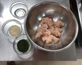 塩麹で☆和風のり塩チキン作り方1写真