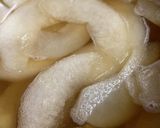 きび砂糖で作る梨のコンポート作り方4写真
