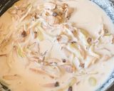 きのこのキムチクリームパスタ作り方3写真