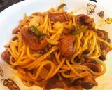 もちもち水漬けパスタ　ナポリタン作り方17写真