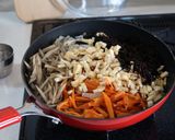 《蒸し炒め野菜》で時短、ひじき煮作り方5写真