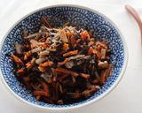 《蒸し炒め野菜》で時短、ひじき煮作り方7写真