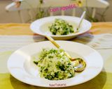 ご飯で♡かぶの葉としらすの豆乳リゾット作り方5写真