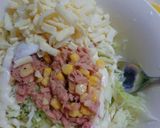 ツナメルトきゃべつトースト作り方1写真