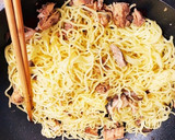 鯖の水煮缶で、簡単カレー焼きそば作り方3写真
