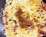 鯖の水煮缶で、簡単カレー焼きそば作り方4写真
