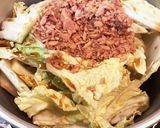 白菜とツナ缶の麺つゆ煮作り方1写真