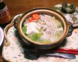 冷蔵庫の野菜と肉と豆腐で一人鍋✨☺⛄作り方5写真