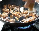 玉ねぎドレッシングで豚と茄子の炒め物！作り方7写真