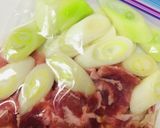 【下味冷凍】豚肉のにんにく塩ダレ炒め作り方1写真