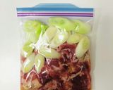 【下味冷凍】豚肉のにんにく塩ダレ炒め作り方2写真