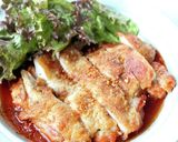 簡単に美味【チキンソテー（ケチャ醤油）】作り方6写真
