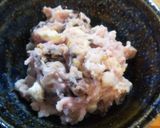 鮭白子のクリチ塩昆布あえ作り方3写真