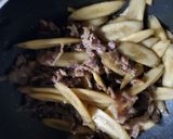 牛肉とごぼうの甘辛しぐれ煮♡作り方2写真