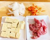 豚肉と厚揚げの醤油麹炒め★ほろ酔い料理作り方1写真