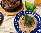 牛乳で簡単♡ワンパン明太子クリームパスタ作り方4写真